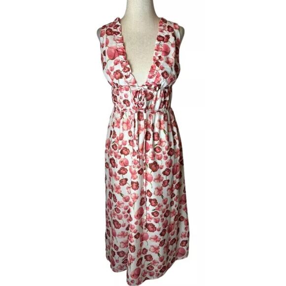 Samantha Sipos Strawberry Floral Dress EUC Size Medium - Picture 6 of 6